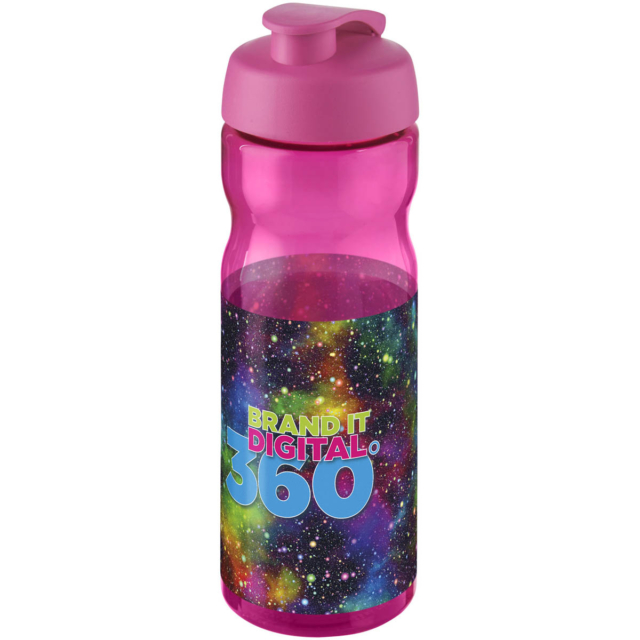 H2O Active® Base 650 ml Sportflasche mit Klappdeckel - magenta - Logo 1