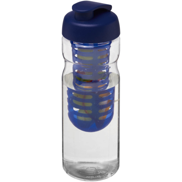 H2O Active® Base 650 ml Sportflasche mit Klappdeckel und Infusor - transparent - Hauptfoto