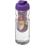 H2O Active® Base 650 ml Sportflasche mit Klappdeckel und Infusor - transparent - Hauptfoto