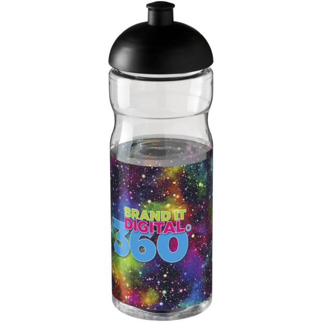 H2O Active® Base 650 ml Sportflasche mit Stülpdeckel - transparent - Logo 1