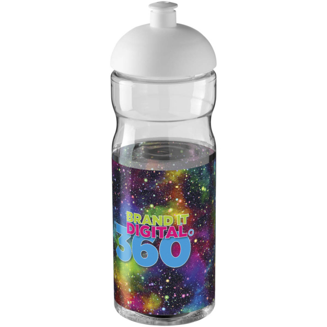 H2O Active® Base 650 ml Sportflasche mit Stülpdeckel - transparent - Logo 1