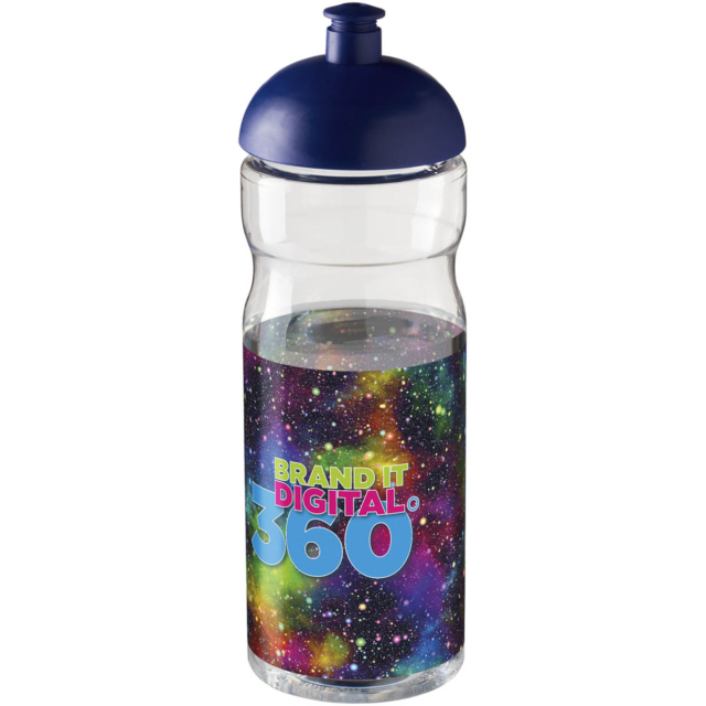 H2O Active® Base 650 ml Sportflasche mit Stülpdeckel - transparent - Logo 1