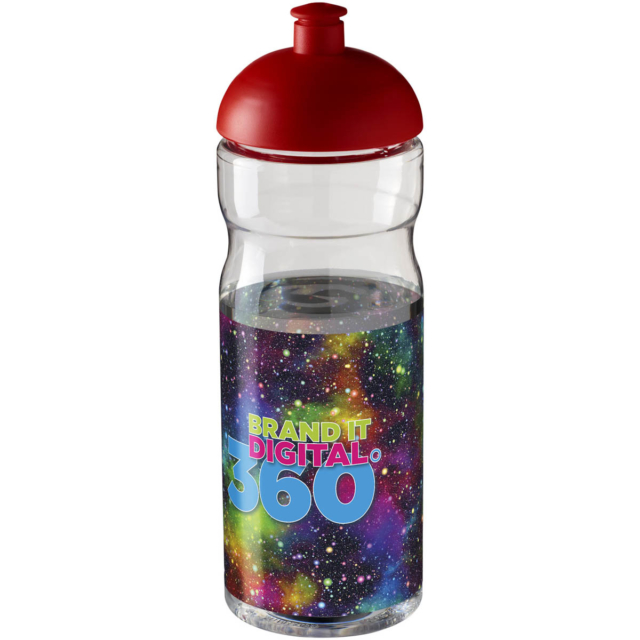 H2O Active® Base 650 ml Sportflasche mit Stülpdeckel - transparent - Logo 1