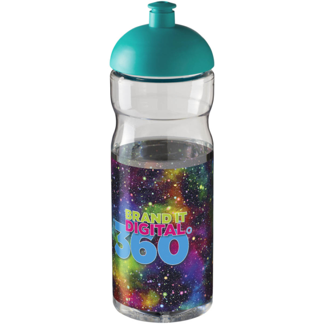 H2O Active® Base 650 ml Sportflasche mit Stülpdeckel - transparent - Logo 1