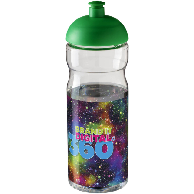 H2O Active® Base 650 ml Sportflasche mit Stülpdeckel - transparent - Logo 1