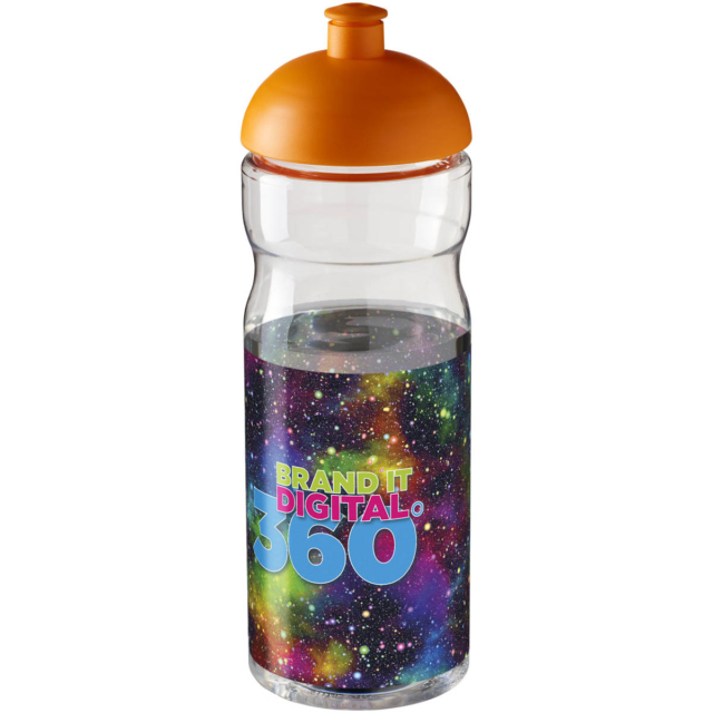 H2O Active® Base 650 ml Sportflasche mit Stülpdeckel - transparent - Logo 1