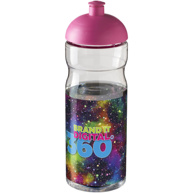 H2O Active® Base 650 ml Sportflasche mit Stülpdeckel - transparent - Logo 1