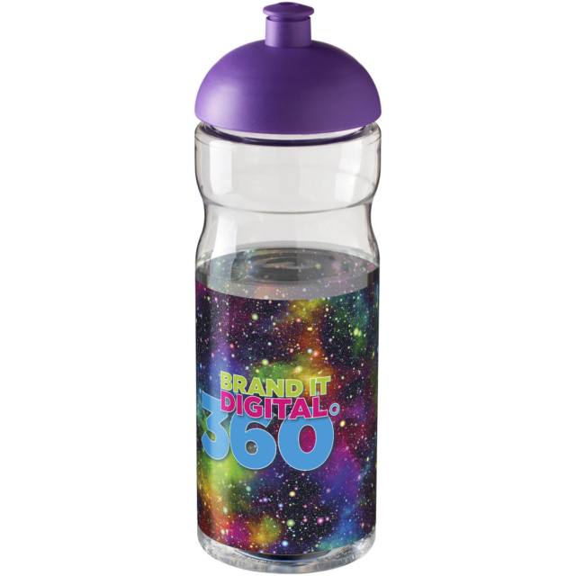 H2O Active® Base 650 ml Sportflasche mit Stülpdeckel - transparent - Logo 1