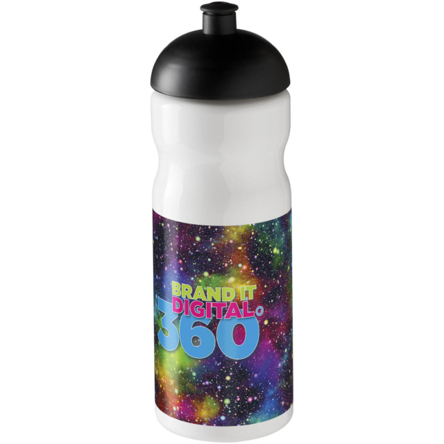 H2O Active® Base 650 ml Sportflasche mit Stülpdeckel - weiss - Logo 1