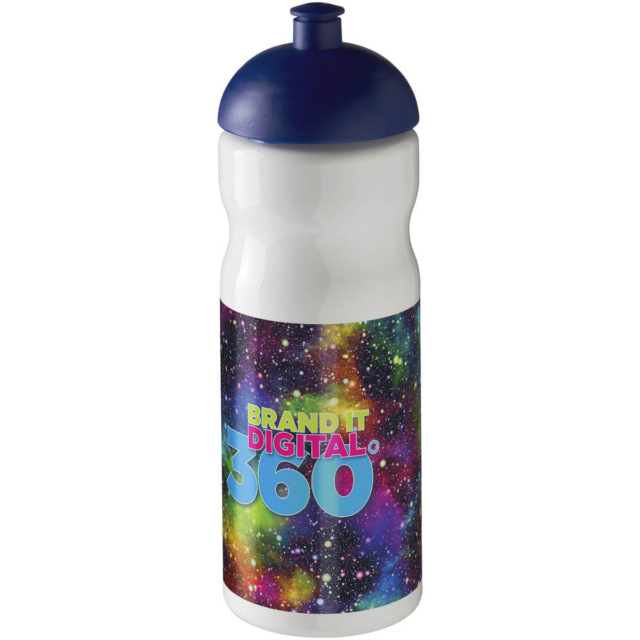 H2O Active® Base 650 ml Sportflasche mit Stülpdeckel - weiss - Logo 1