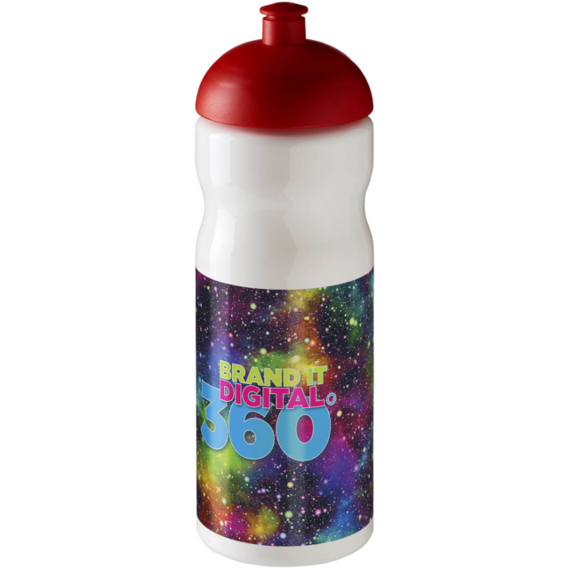 H2O Active® Base 650 ml Sportflasche mit Stülpdeckel - weiss - Logo 1