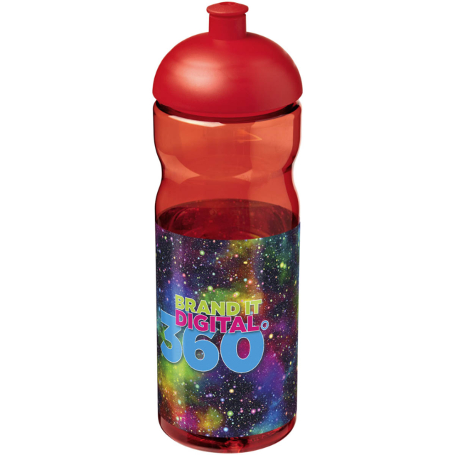 H2O Active® Base 650 ml Sportflasche mit Stülpdeckel - rot - Logo 1