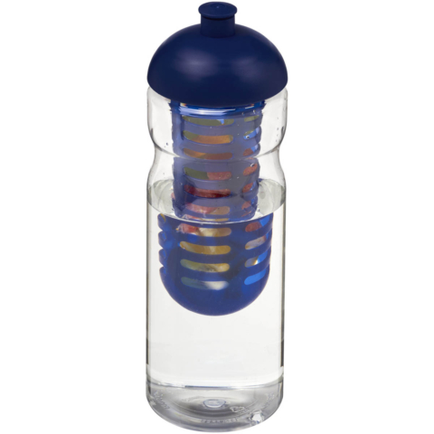 H2O Active® Base 650 ml Sportflasche mit Stülpdeckel und Infusor - transparent - Hauptfoto