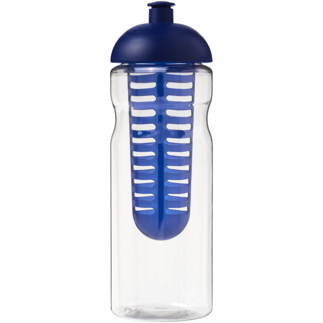 H2O Active® Base 650 ml Sportflasche mit Stülpdeckel und Infusor - transparent - Vorderseite