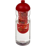 H2O Active® Base 650 ml Sportflasche mit Stülpdeckel und Infusor - transparent - Hauptfoto