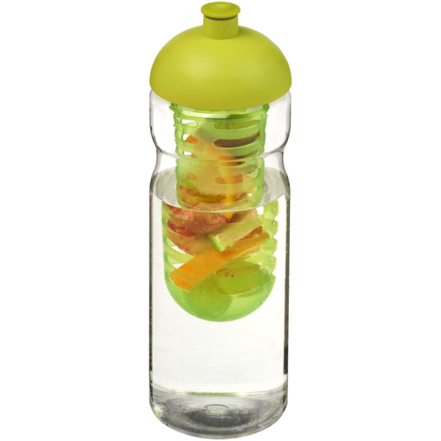 H2O Active® Base 650 ml Sportflasche mit Stülpdeckel und Infusor - transparent - Hauptfoto