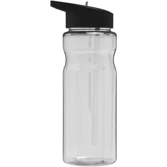 H2O Active® Base 650 ml Sportflasche mit Ausgussdeckel - transparent - Rückseite