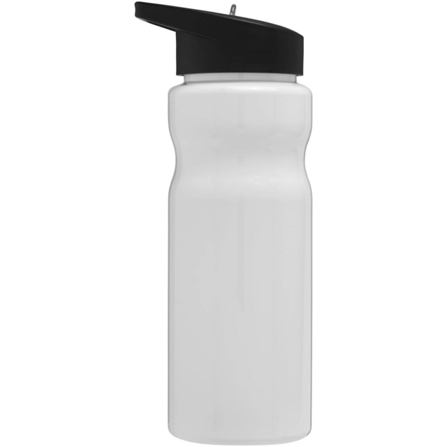 H2O Active® Base 650 ml Sportflasche mit Ausgussdeckel - weiss - Rückseite