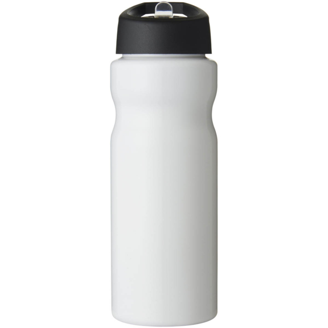 H2O Active® Base 650 ml Sportflasche mit Ausgussdeckel - weiss - Vorderseite