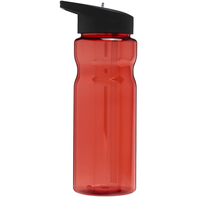 H2O Active® Base 650 ml Sportflasche mit Ausgussdeckel - rot - Rückseite