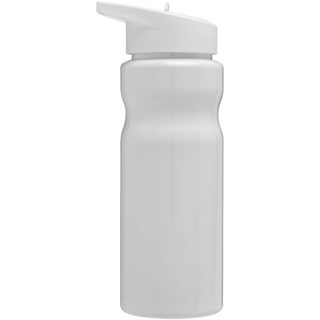 H2O Active® Base 650 ml Sportflasche mit Ausgussdeckel - weiss - Rückseite