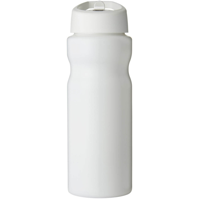 H2O Active® Base 650 ml Sportflasche mit Ausgussdeckel - weiss - Vorderseite