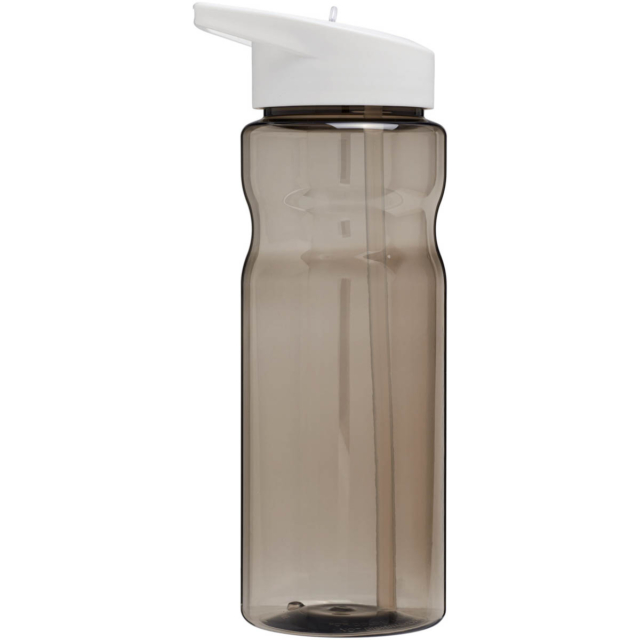 H2O Active® Base 650 ml Sportflasche mit Ausgussdeckel - kohle - Rückseite