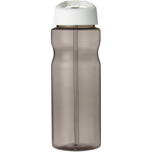 H2O Active® Base 650 ml Sportflasche mit Ausgussdeckel - kohle - Vorderseite