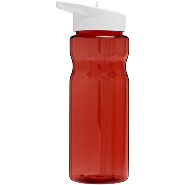 H2O Active® Base 650 ml Sportflasche mit Ausgussdeckel - rot - Rückseite