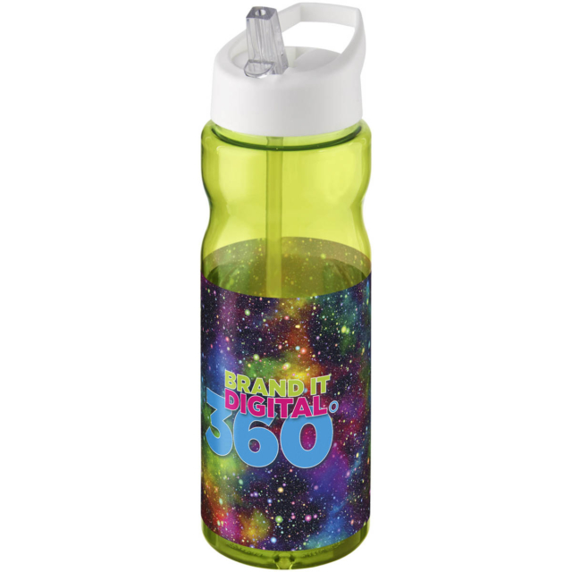 H2O Active® Base 650 ml Sportflasche mit Ausgussdeckel - limone - Logo 1