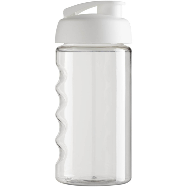 H2O Active® Bop 500 ml Sportflasche mit Klappdeckel - transparent - Rückseite