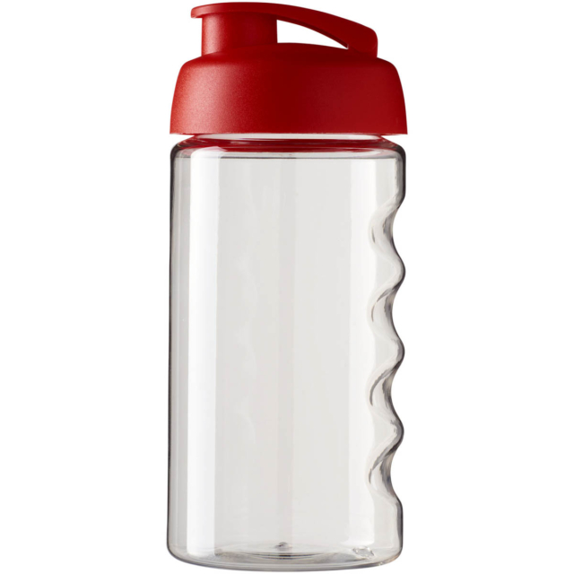 H2O Active® Bop 500 ml Sportflasche mit Klappdeckel - transparent - Vorderseite