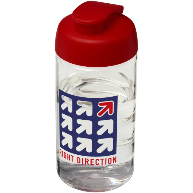 H2O Active® Bop 500 ml Sportflasche mit Klappdeckel - transparent - Logo 1