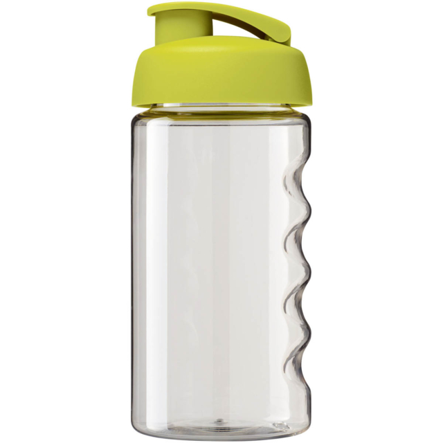 H2O Active® Bop 500 ml Sportflasche mit Klappdeckel - transparent - Vorderseite