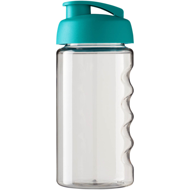 H2O Active® Bop 500 ml Sportflasche mit Klappdeckel - transparent - Vorderseite