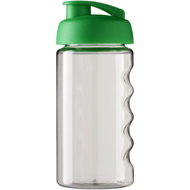 H2O Active® Bop 500 ml Sportflasche mit Klappdeckel - transparent - Vorderseite