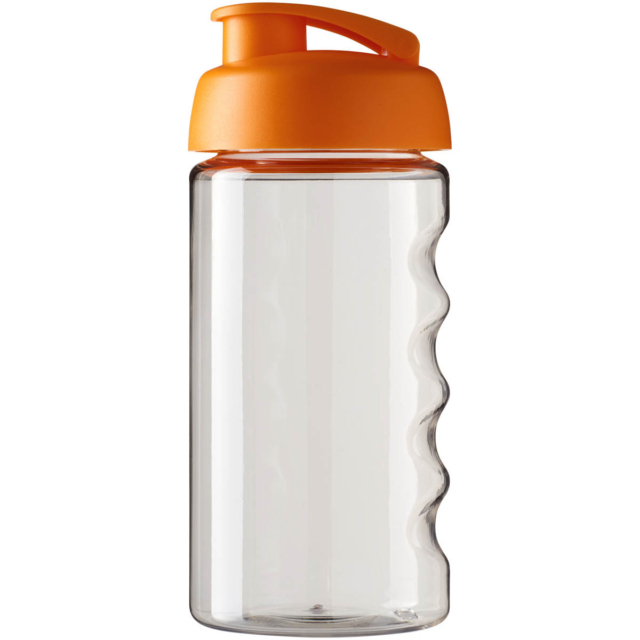 H2O Active® Bop 500 ml Sportflasche mit Klappdeckel - transparent - Vorderseite