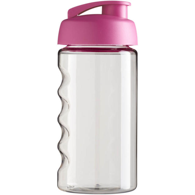 H2O Active® Bop 500 ml Sportflasche mit Klappdeckel - transparent - Rückseite