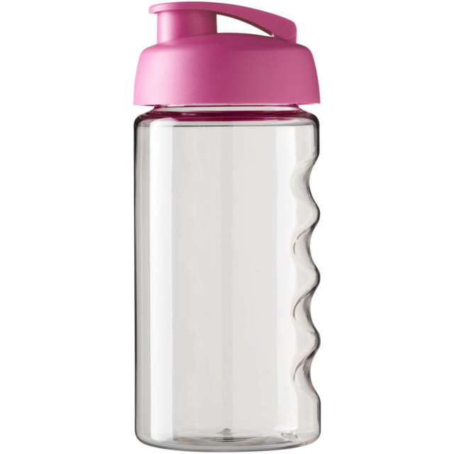 H2O Active® Bop 500 ml Sportflasche mit Klappdeckel - transparent - Vorderseite