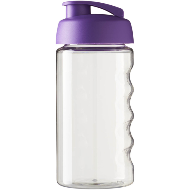 H2O Active® Bop 500 ml Sportflasche mit Klappdeckel - transparent - Vorderseite