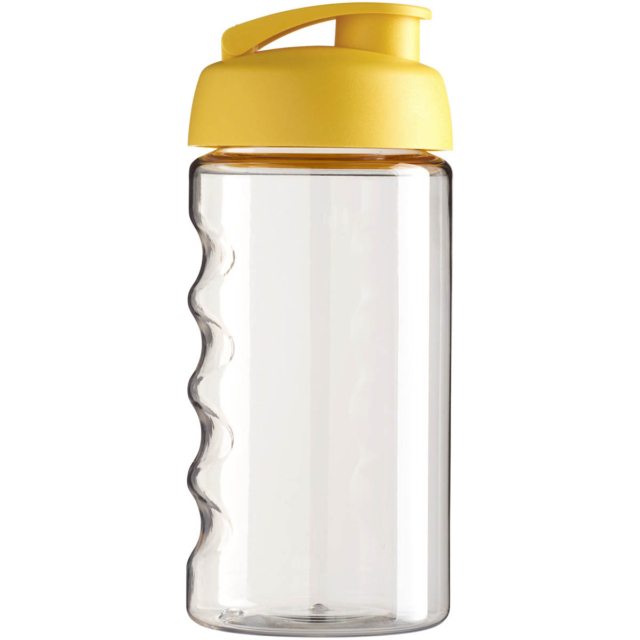 H2O Active® Bop 500 ml Sportflasche mit Klappdeckel - transparent - Rückseite