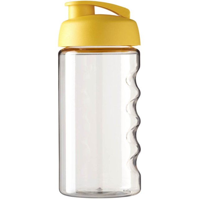 H2O Active® Bop 500 ml Sportflasche mit Klappdeckel - transparent - Vorderseite