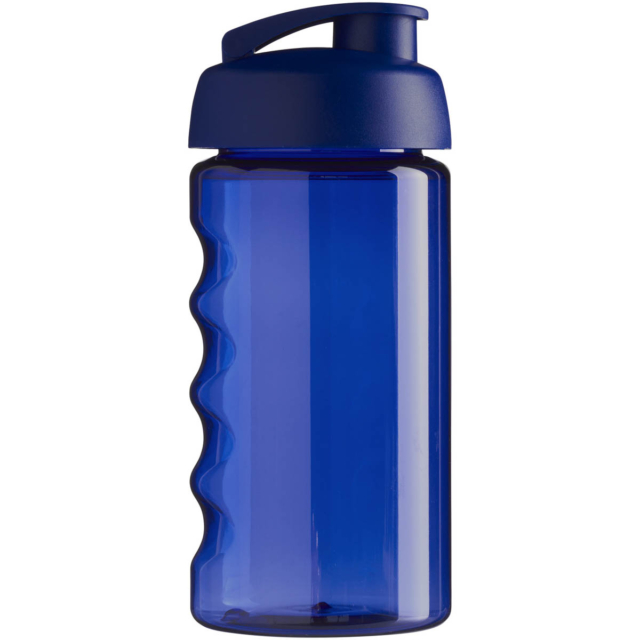 H2O Active® Bop 500 ml Sportflasche mit Klappdeckel - blau - Rückseite