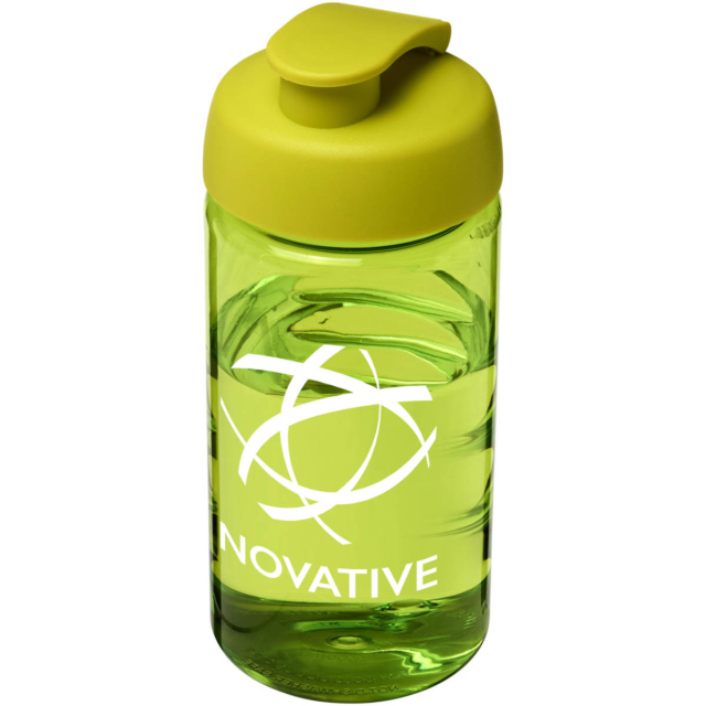 H2O Active® Bop 500 ml Sportflasche mit Klappdeckel - limone - Logo 1