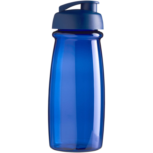 H2O Active® Pulse 600 ml Sportflasche mit Klappdeckel - blau - Rückseite