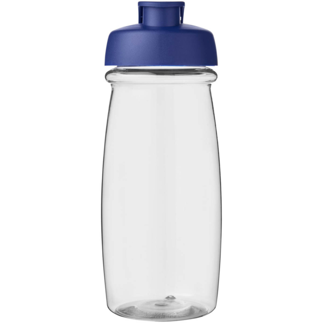 H2O Active® Pulse 600 ml Sportflasche mit Klappdeckel - transparent - Vorderseite