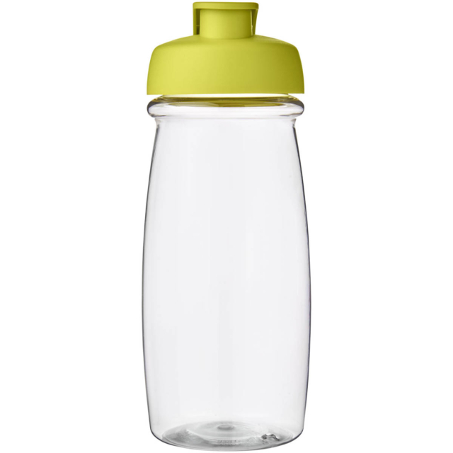 H2O Active® Pulse 600 ml Sportflasche mit Klappdeckel - transparent - Vorderseite