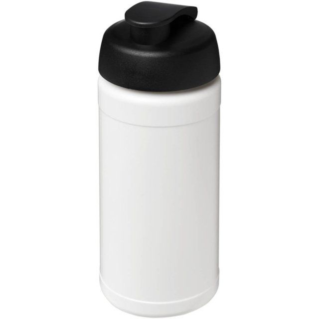 Baseline® Plus 500 ml Sportflasche mit Klappdeckel - weiss - Hauptfoto