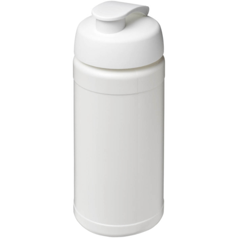 Baseline® Plus 500 ml Sportflasche mit Klappdeckel - weiss - Hauptfoto