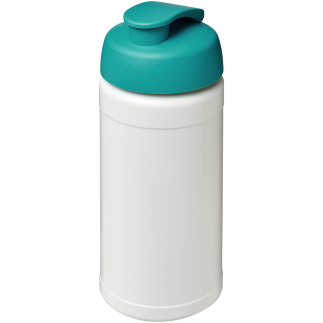 Baseline® Plus 500 ml Sportflasche mit Klappdeckel - weiss - Hauptfoto